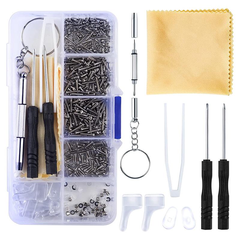 Nuts Mix - Nieuw·500 Stuks/set Brillen Zonnebrillen Reparatiegereedschap Inclusief